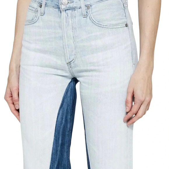 Citizens Of Humanity Cora Crop Relaxed Shadow Inseam Jeans Waist 27 Womens Small - Picture 4 of 16